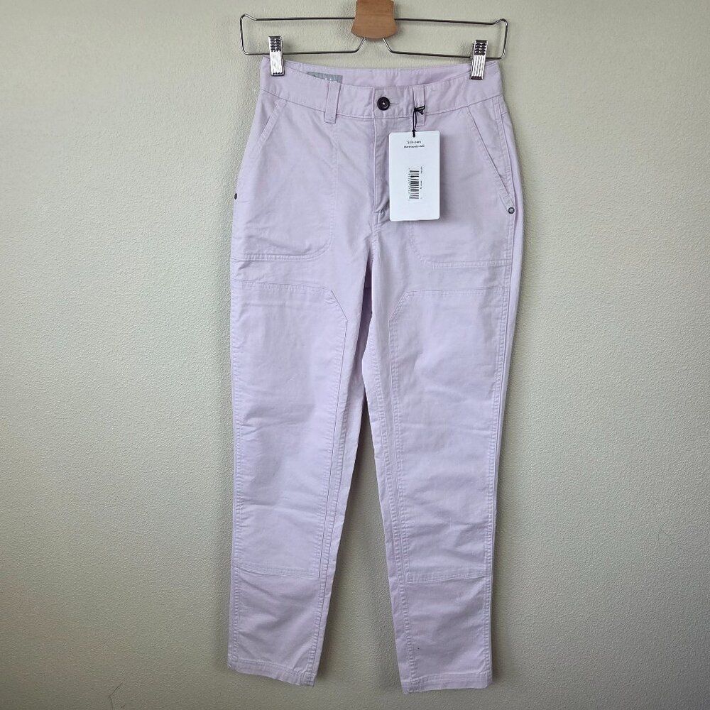 Stio Womens Rivet Twill Carpenter Pants Size 0 Lavender Fog Purple NEW Gorpcore